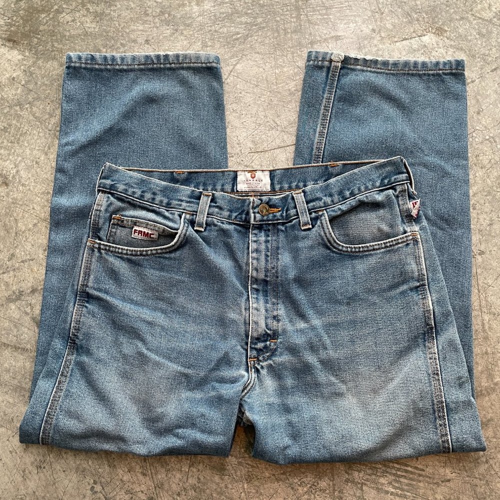 Vintage Tyndale Flame Resistant USA Jeans FR Denim Size 34X29